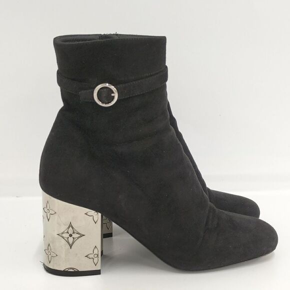 Louis Vuitton Boots Graceline Suede Black - Picture 3 of 10